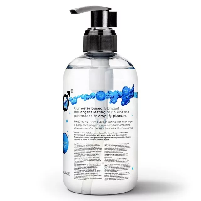 Lubido lubrifiant original Super Slick Water lubrifiant sexuel à base d'eau 250 ml/8,5 oz 2