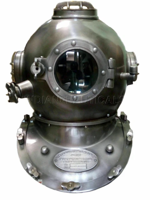 ANCIEN CASQUE DE plongée marine US Navy Mark V gravé cadeau décoratif