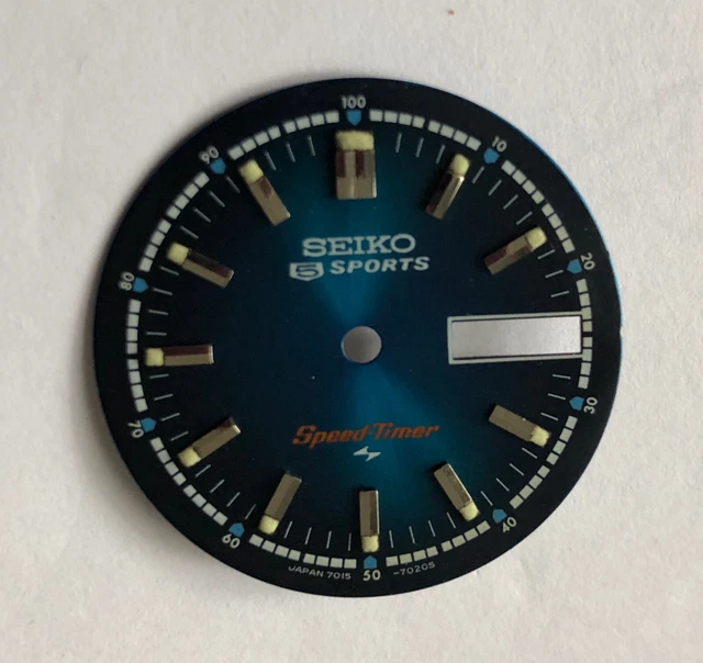 Cadran De Montre Seiko Professional Vintage - Noir, Sans Chiffres, Occasion