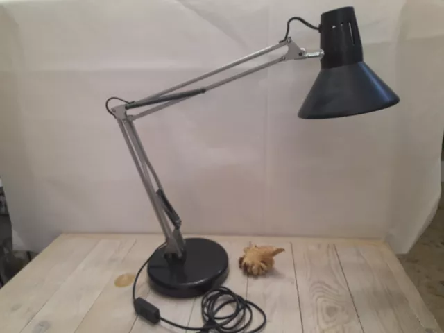 Lampada da tavolo FASE FLEXO NERA vintage di Fase (Spagna) anni 70/80