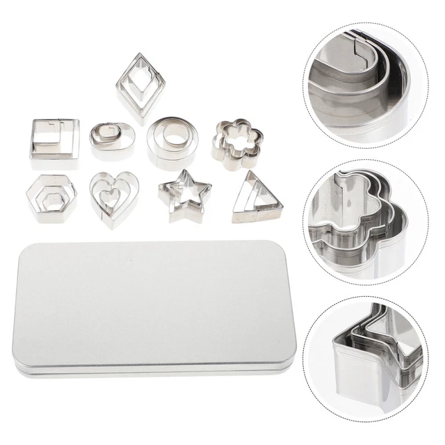 Keksform Rostfreier Stahl Geometrischer Ausstecher Metall Silver