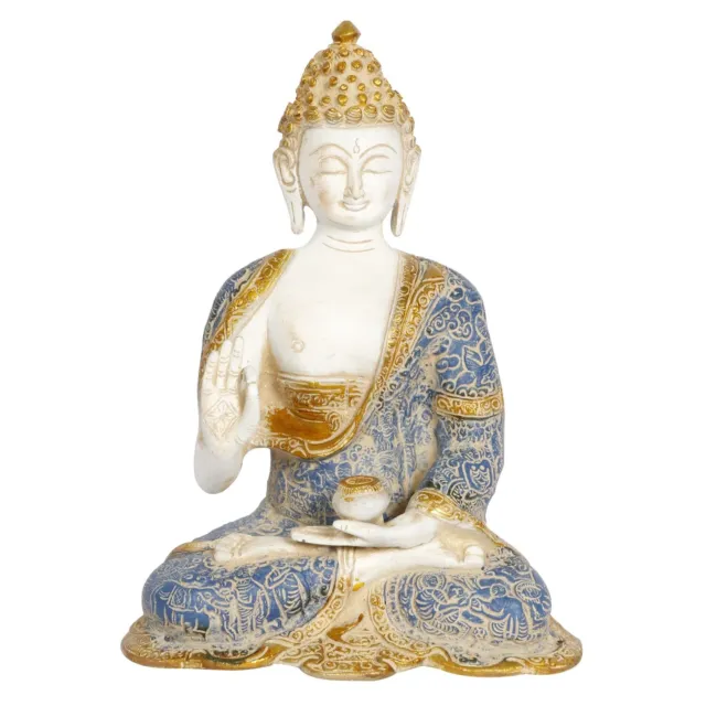 Brass Blessing Gautam Buddha Idol Brass Statue Figurine Gift