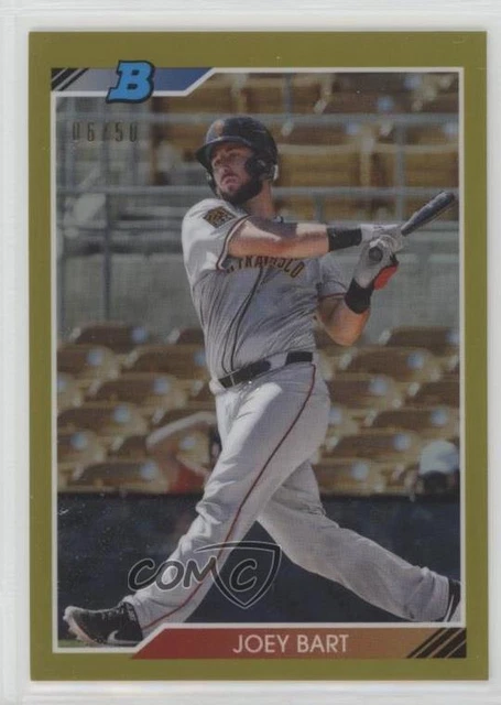 2020 Bowman Heritage Chrome Prospects Gold Refractor /50 Joey Bart #92CP-JB