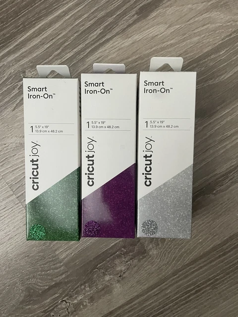 CRICUT JOY SMART StrongBond Iron-On Glitter Roll -5.5 x 19in-Green