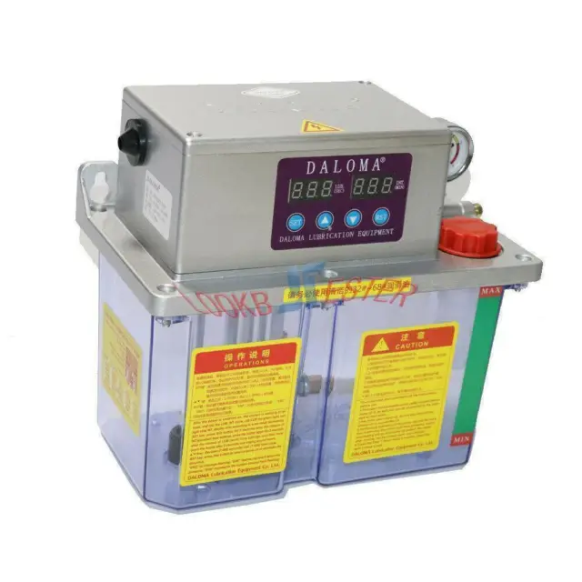 220V 4L Electric Auto Lubrication Pump CNC Digital Electronic Timer Oil Pump 25W
