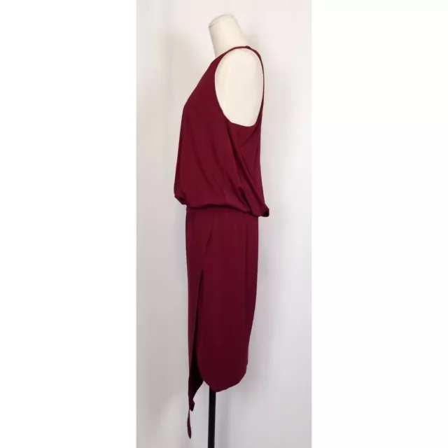 Elizabeth and James Rowan Asymmetrical Dress Garnet Red Sz M 3