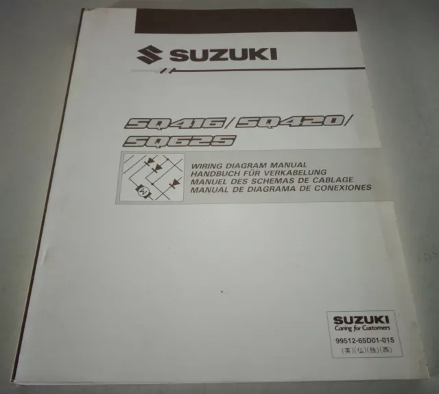 Workshop Manual Electric/Schematics Suzuki Grand Vitara SQ416/420/625 1998