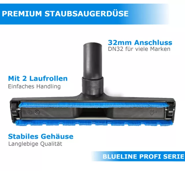 DN32 Staubsauger-Düse Rehausse Sols Dur Parquet Zb pour Kärcher 6.906-211.0