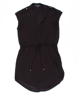 Haute Monde Black Tie Waist Sleeveless Dress Size M Medium