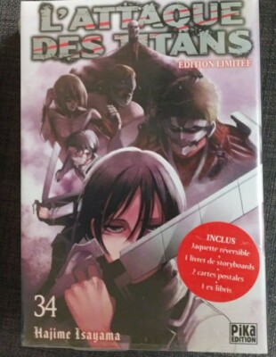 Attaque Des Titans 34 Collector
