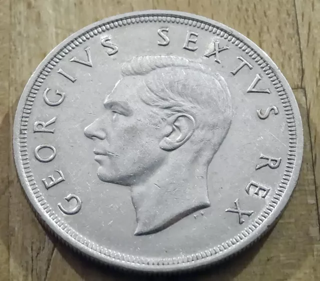 Südafrika - 5 Shillings - 1951 - Silber - George VI. 2