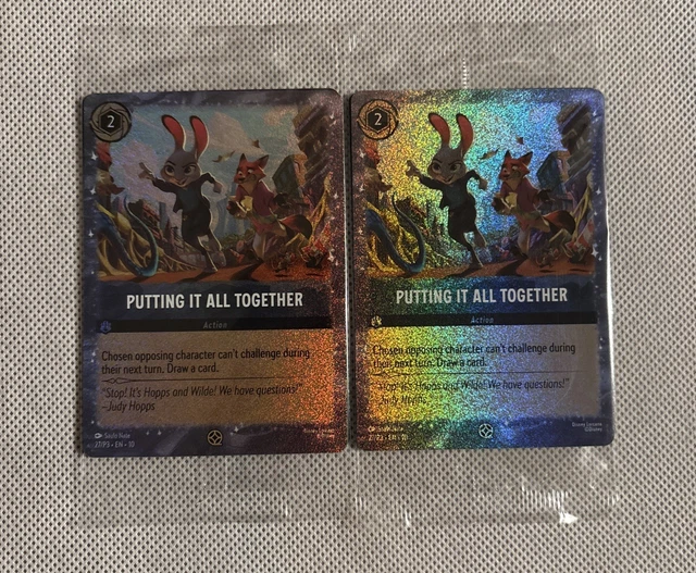 LORCANA PUTTING IT All Together Disney Zootopia 2 Movie Promo Card ...