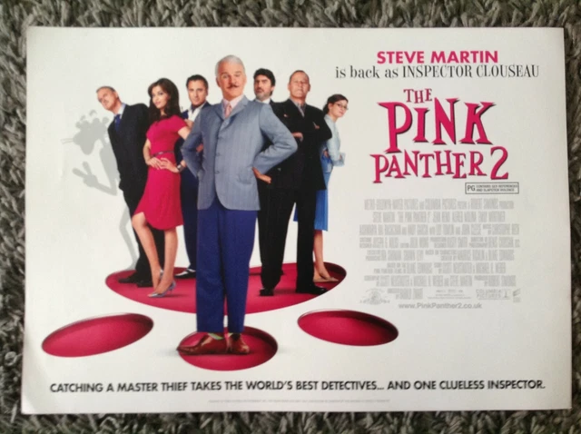 THE PINK PANTHER 2 Film Cinema Posters Original Uk Mini Quads Poster 2009  £2.00 - PicClick UK