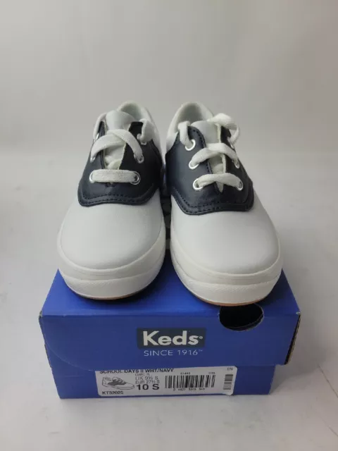 KEDS School Days IINavy Blue/White Leather Saddle Shoes Toddler Girl's Size 9M KEDS School Days IINavy Blue/White Leather Saddle Shoes Toddler Girl's Size 9M