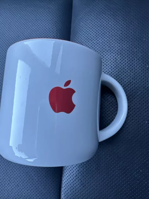 Apple Macintosh Computer Red Mug  14 Ounces.
