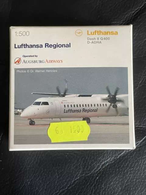 herpa wings 1:500 Lufthansa Regional Augsburg Airways Dash 8 Q400