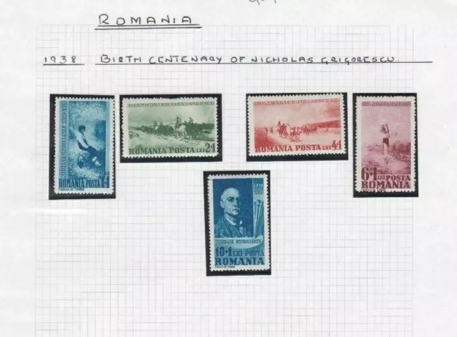 Romania 1938   Mounted Mint And Used Stamps   Ref 5130