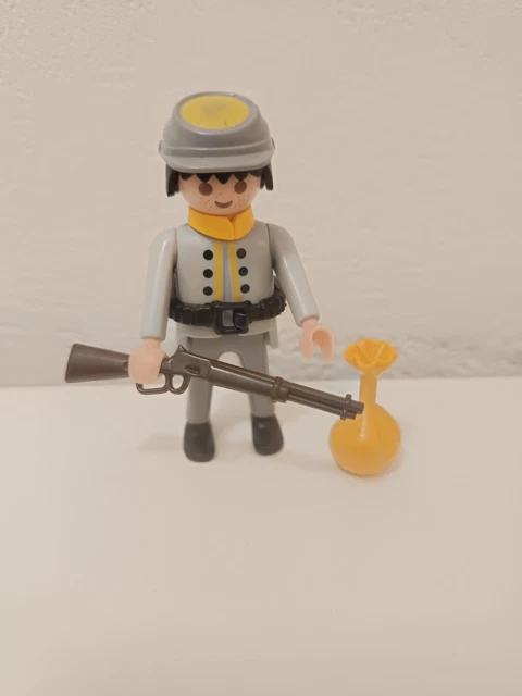 Figurine Vintage Airgam Boys Soldat Confédéré - Années 70 - Loose (pas Playmobil) - Occasion