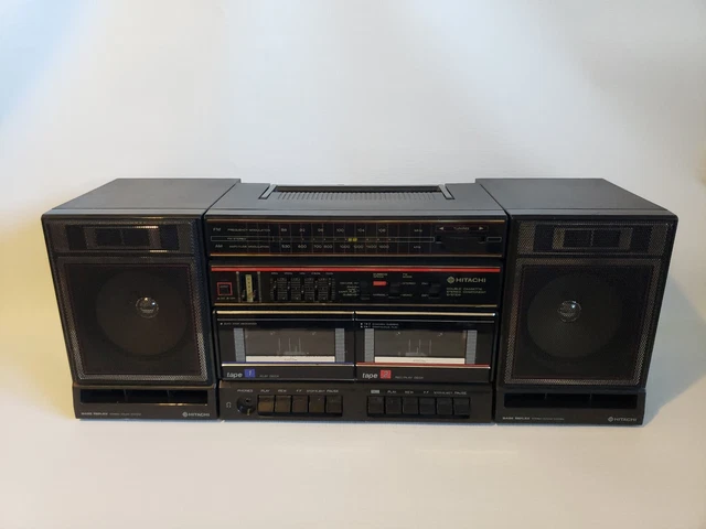 HITACHI TRK-7620 HC 3 Band Radio Cassette Boombox Super Bass