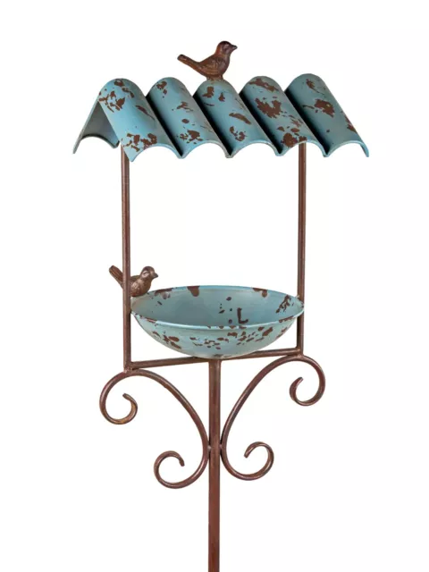 Vogeltränke Gartenstab Vogelbad Gartendeko Futterstelle Vogel Haus Deko