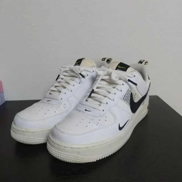 Nike Air Force 1 Low Utility 'Overbranding' GS AR1708-100 Size  4.5-7 White Black
