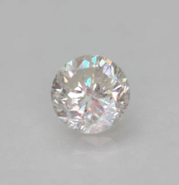 Certified 0.81 Carat F VS2 Round Brilliant Enhanced Natural Loose Diamond 5.66mm