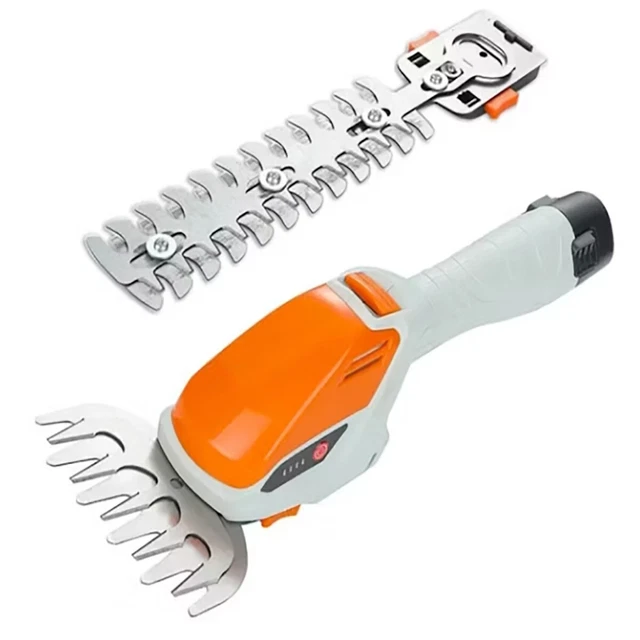 Ciseaux à Herbe Et Taille-haie 2 En 1 Sans Fil 7,2V - Lame SK5, Batterie 2000mAh, Coupe 12/20 Mm
