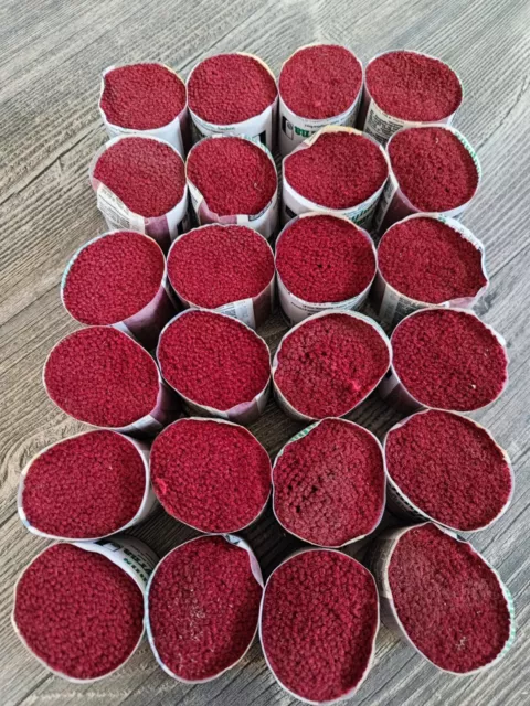 Knüpffäden, 24 Schnittpacks, burgunder, Fein - Smyrna - Wolle ( Nr. 523 )