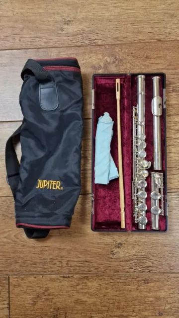 Jupiter Jfl-511E-Ii Silver Plated Flute With Case ⭐Fast Post - Good Condition⭐