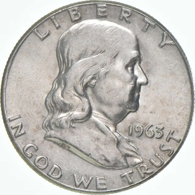 1963 Franklin Half Dollar AU *0212