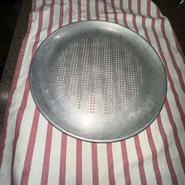 Vintage REMA 16 inch Aluminum Oven Bakeware - Large Perforated Pizza Pan
