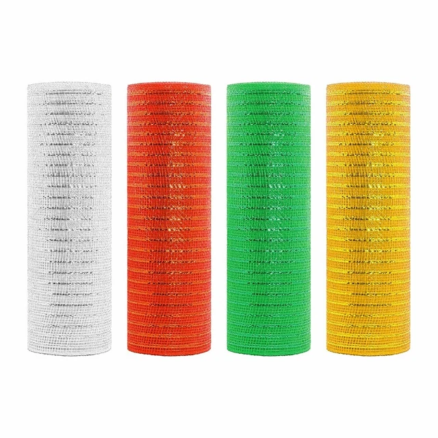 DIY Cut Weich Zu Berühren Weihnachts -Deco -Mesh Rolls Wiederverwendbar