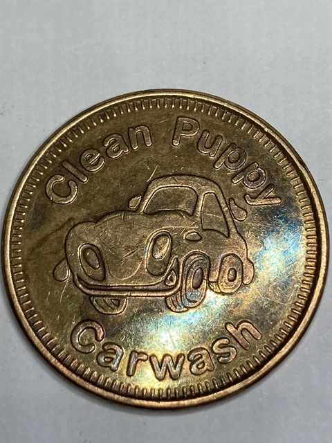 CLEAN PUPPY CAR WASH TOKEN INDIAN HEAD MARYLAND OBSOLETE #qf1