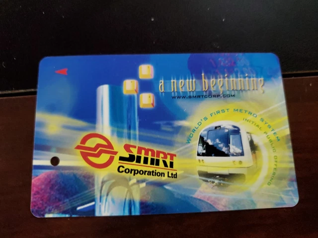 Singapore MRT LRT Mass Rapid Transit - Metro Ticket -  Rare - SMRT