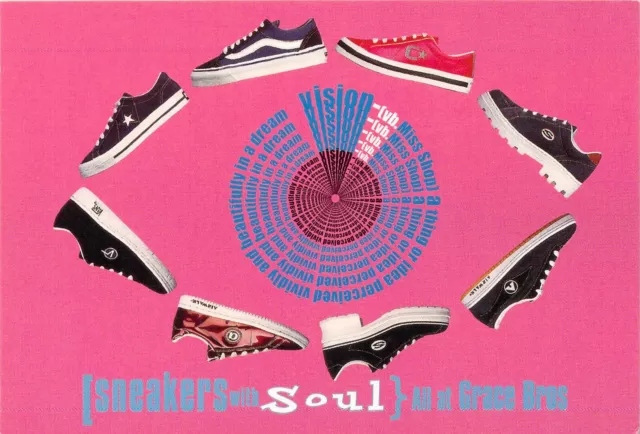 V01088 Australia Avant Card #1088 Sneakers with Soul Grace Bros postcard