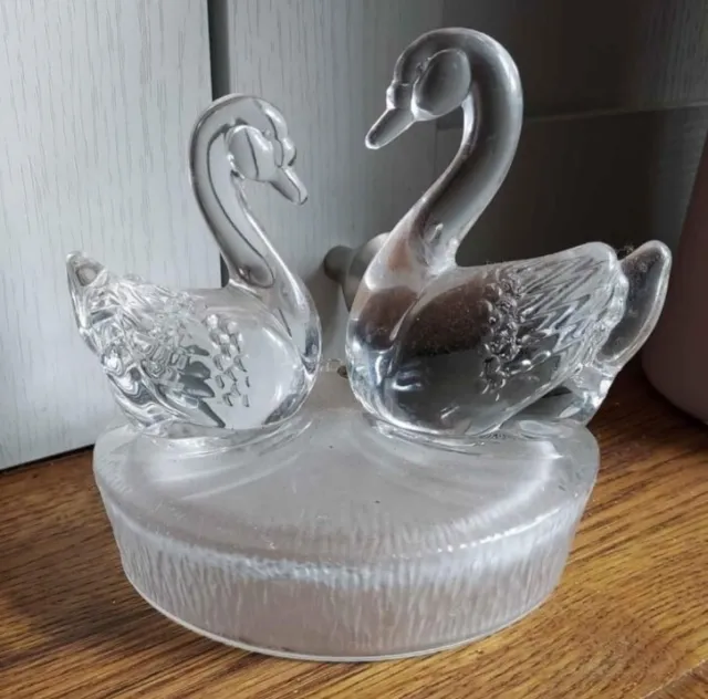 RCR, Crystal, Pair of Swans, Paperweights, Wedding, Figurines, Ornaments Gift 3