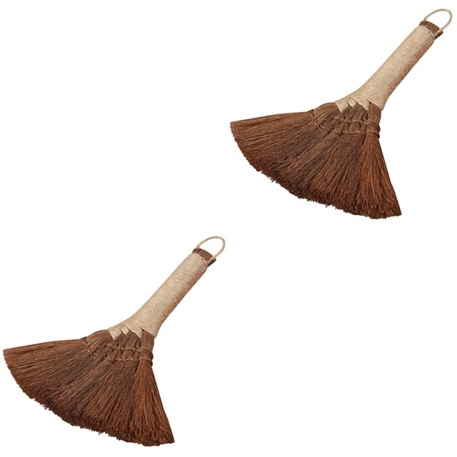 2 PACK HOME Cleaning Tools Whisk Broomstick Straw Mustache Hand Small