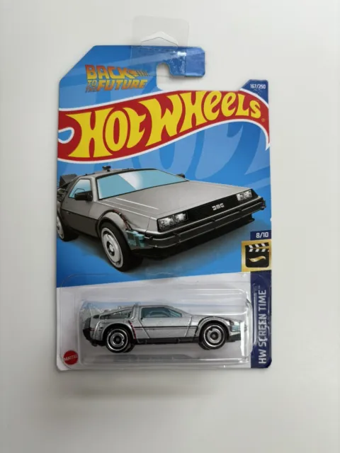 Hot Wheels Back To The Future Time Machine Delorean Hw Screen Time Long Card