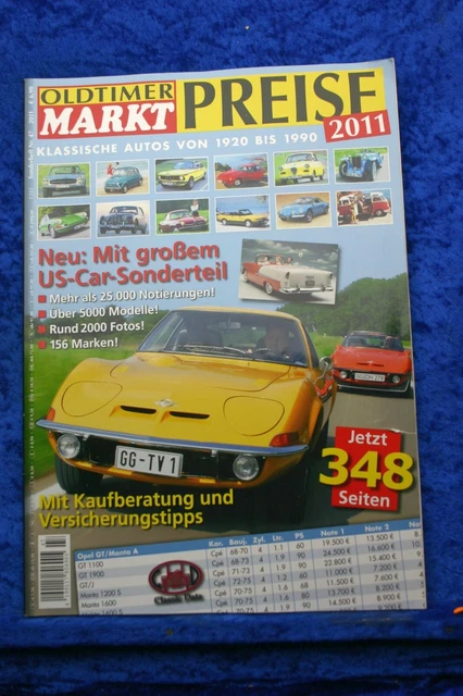 Oldtimer Markt Sonderheft Nr. 47 2011 Preise