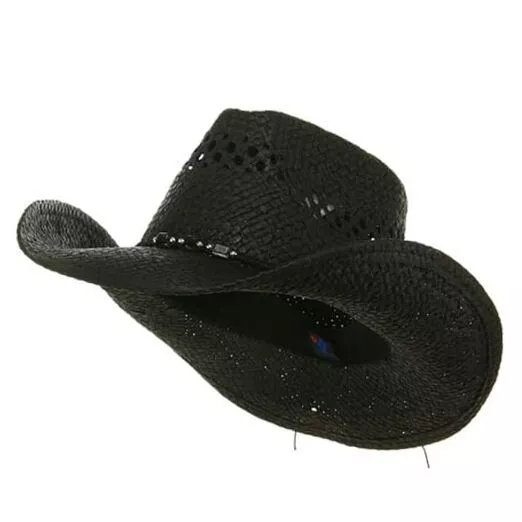 WOMENS STRAW OUTBACK Toyo Cowboy Hat, Black $46.11 - PicClick