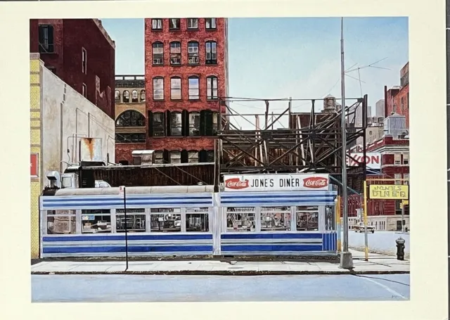 John Baeder (b. 1938) Art Card - Jone’s Diner New York 1996