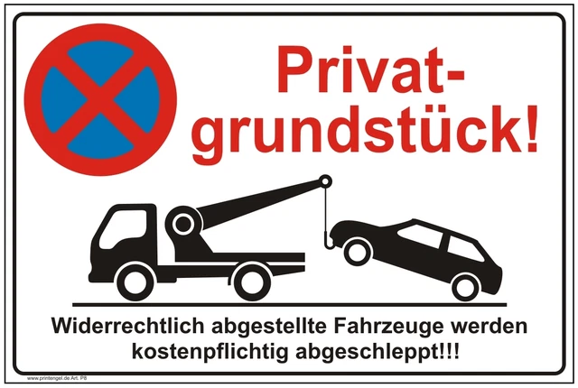 Parkverbot Parken Verboten Parkplatz Schilder Parkverbotsschild 60 Varianten ? E - Foto 6