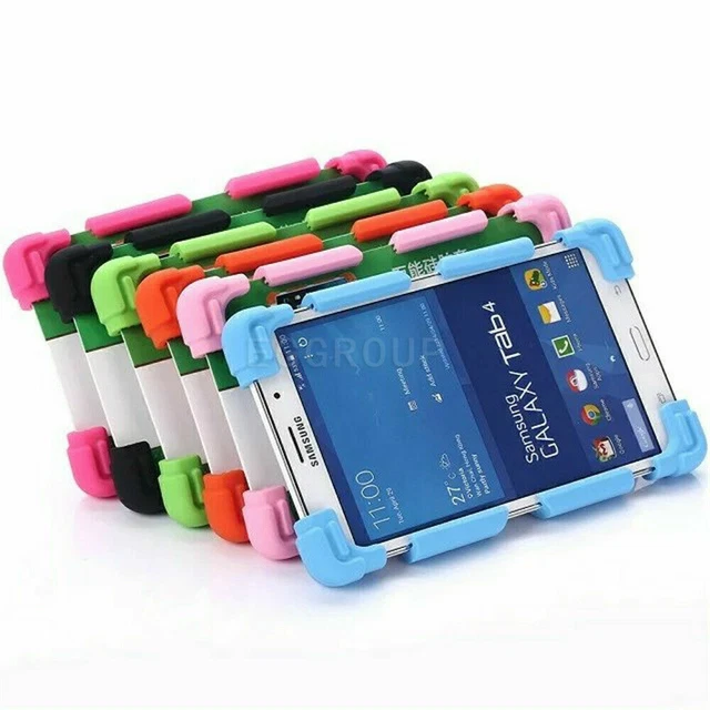 Safe Soft Silicone Stand Case Cover For Samsung Galaxy Tab 2/3/S2 7.0" 8.0"Table