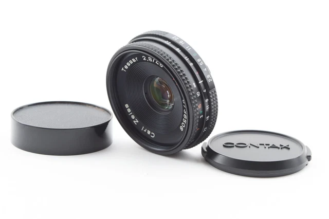 Zoll N Mint " Contax Carl Zeiss Tessar T 45mm F/2.8 Aej Objektiv C/Y Halterung