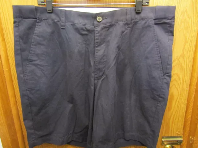 Mens Croft & Barrow Stretch Waist Navy Blue Shorts Size 40X8