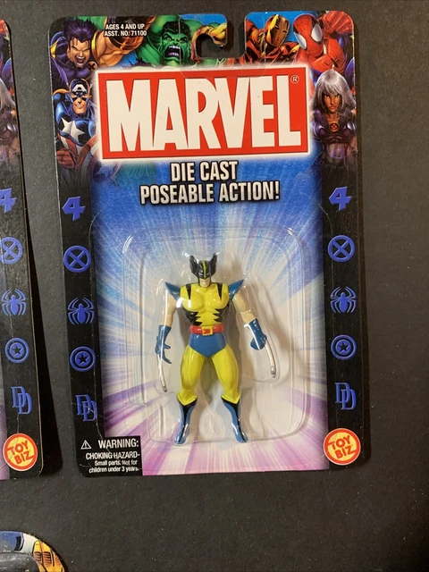 X-Men Steel Mutants & Marvel Die Cast Figure Lot Toy Biz 1994 & 2002 6