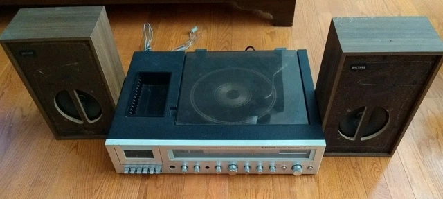 WALTHAM STM-50 STEREO Cassette Radio Receiver Speakers Vinyl