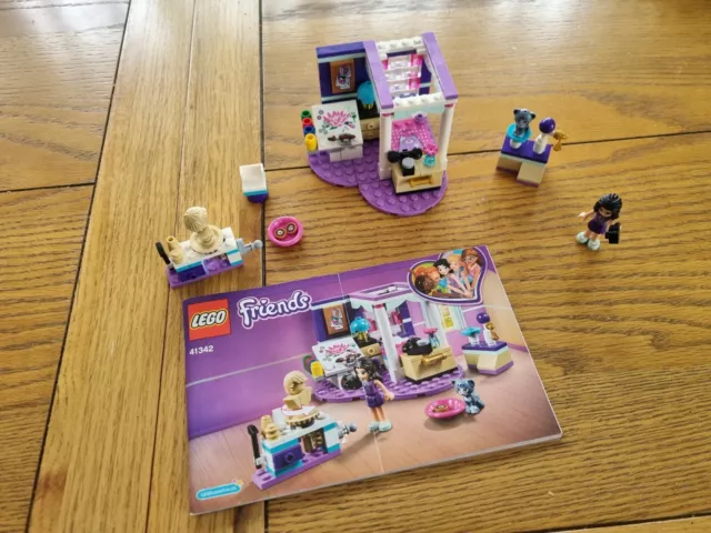 Lego Friends 41342 Emma's Deluxe Bedroom with Instruction Booklet (complete).