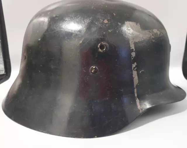 Spanien Stahlhelm M42 Casque teils Original lack Wehrmacht Steelhelmet Militaria