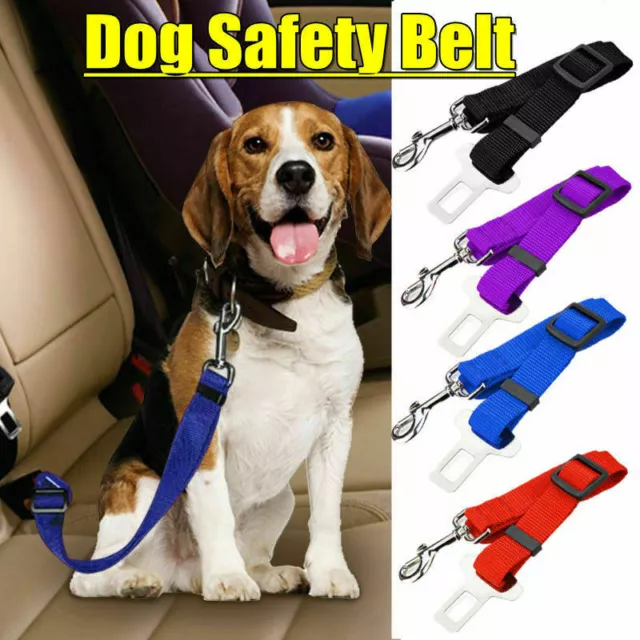 Adjustable Pet Dog Cat Seatbelt Safety Car Vehicle Seat Belt Harness Lead Leash